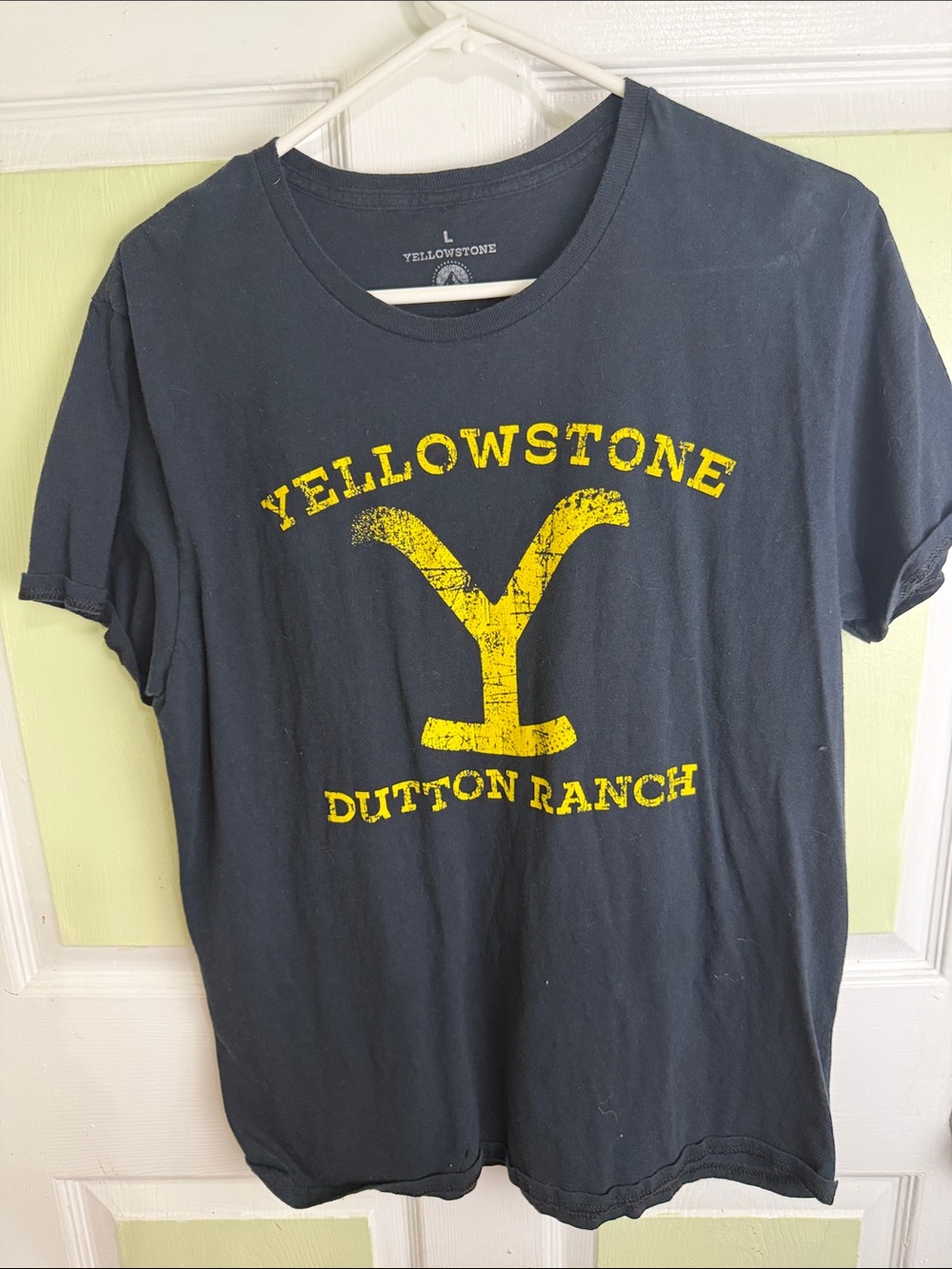 Yellowstone Dutton Ranch Graphic Tee - Navy Blue